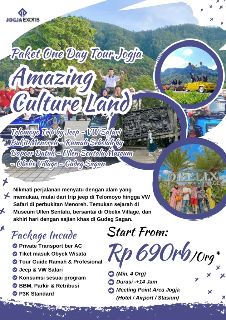 Paket One Day Tour Jogja - Amazing Culture Land