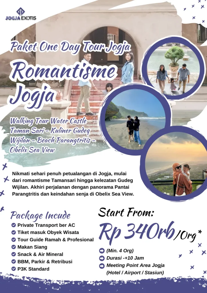 Paket One Day Tour Jogja - Romantisme Jogja